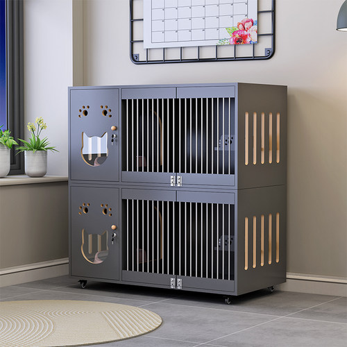 猫别墅超大空间豪华猫笼子宠物店猫舍猫屋家用室内猫窝猫柜