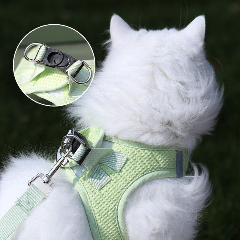 猫咪牵引绳遛猫绳子防挣脱宠物外出背心式小型犬小狗狗胸背带用品