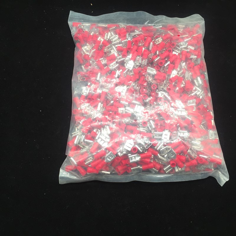 FDD1.2e5-250冷压接线端子 6.3插簧线耳线鼻子母预绝缘端头 1000