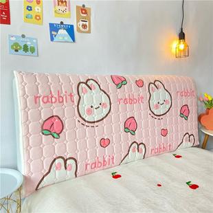 床罩床头罩一体老式木套裙全柜2022新款板加厚1米5的女童床头靠垫