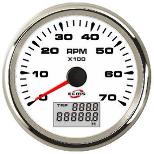 85mm指针转速表7000RPM1-300可调多色背光