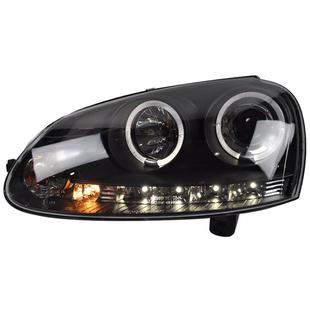 适用于秀山适用于老速腾大灯03-11款透镜天使眼LED泪眼改装氙气大