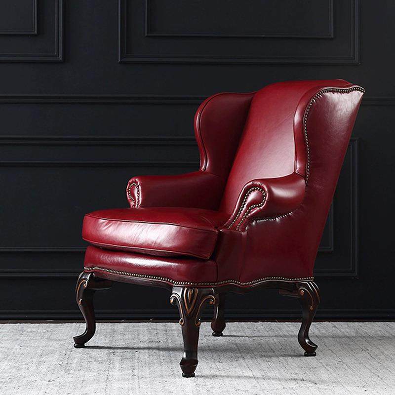 美式沙发客厅皮艺休闲椅红色实木单人沙发椅老虎椅欧式直播椅子,特色手工艺,其他特色工艺品,淘宝优惠券,粉丝福利购,淘宝优惠卷