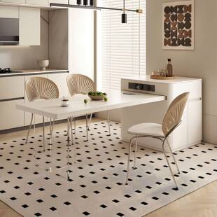 新款岛台餐桌一体简约法式奶油风小户型伸缩家用多功能倒台饭桌