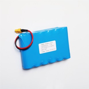 7.4V10200毫安XT30汇纳580挖掘机18650锂电池583V铲车大容量6节排