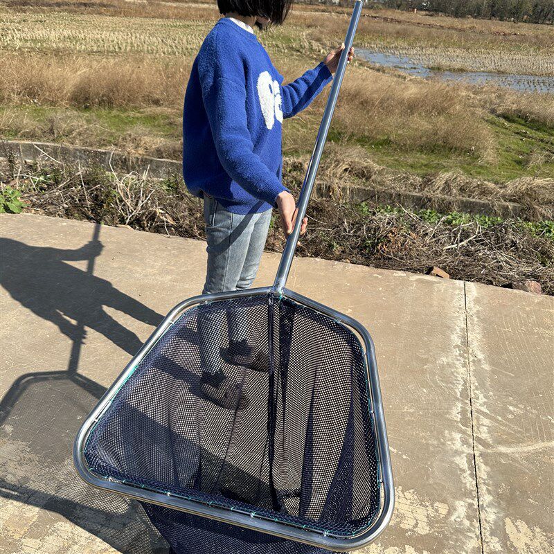 大口径不锈钢抄网不伤鱼捞鱼网大鱼青鱼锦鲤网抄捞子网兜渔具鱼捞