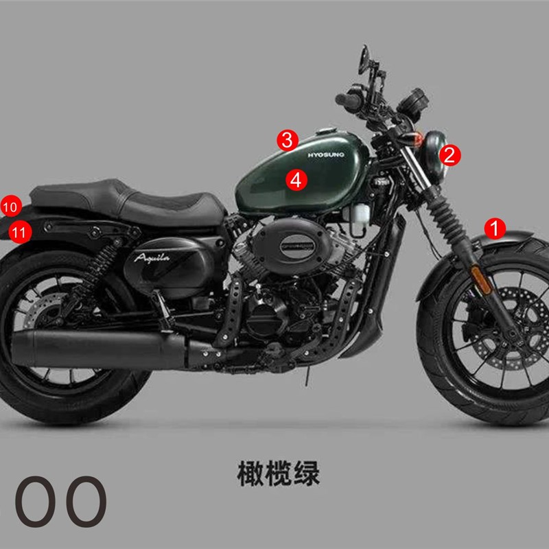 适用大韩GV300改装摩托车油箱贴防滑贴L防刮仪表全套贴透明保护膜