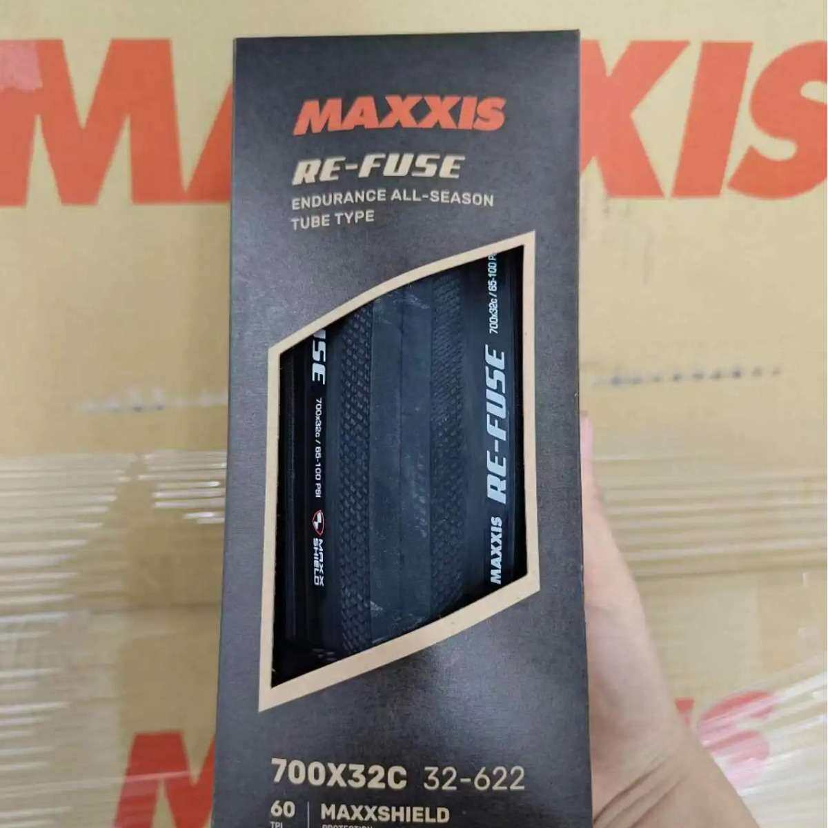 MAXXIS玛吉斯 RE-FUSE折叠胎 公路车防刺折叠外胎700x25C-28C-32C
