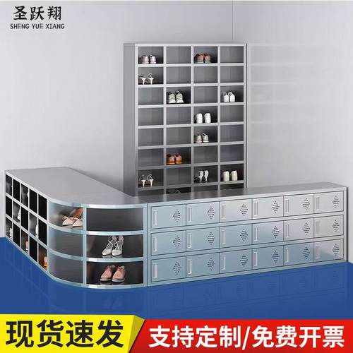 304不锈钢鞋柜无尘净化车间员工换鞋凳实验室可坐单双面多格鞋柜