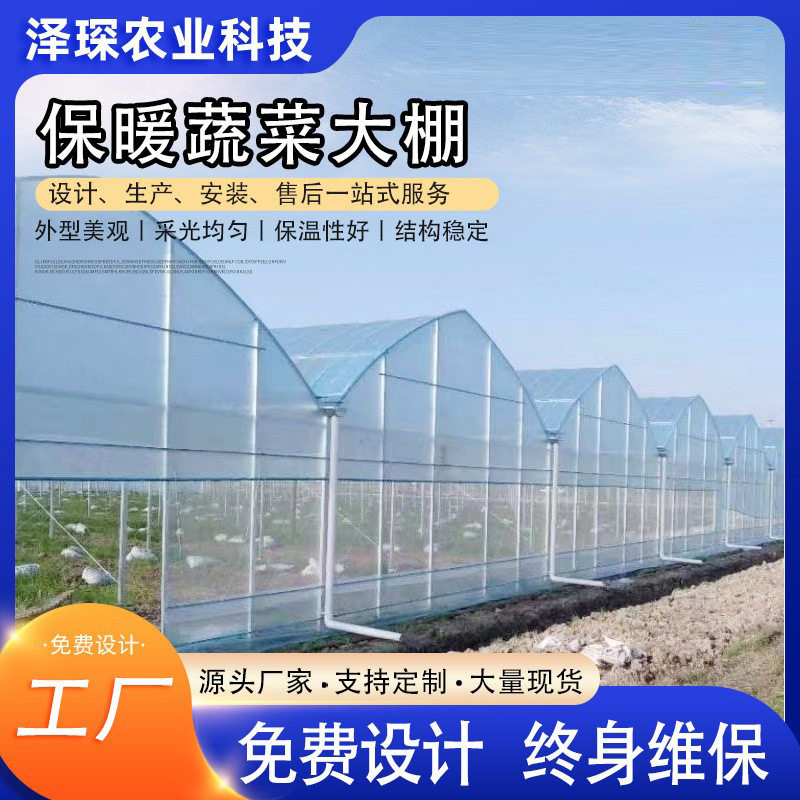 连栋温室薄膜大棚 农业种植蔬菜遮阳遮阴棚 连体温室大棚
