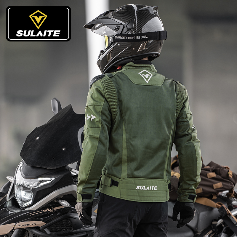 速莱特骑行服摩托车男夏季机车服防摔拉力越野女骑装备网眼赛车服