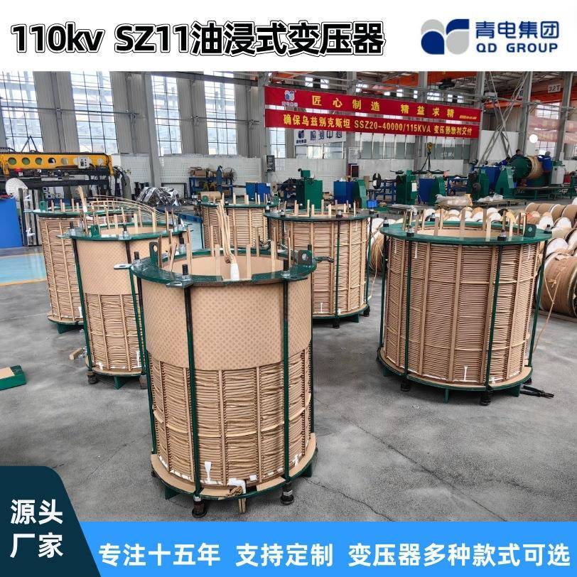 青电变压器厂 SZ20- 6300 25000 63000KVA/110kv油浸式主变压器