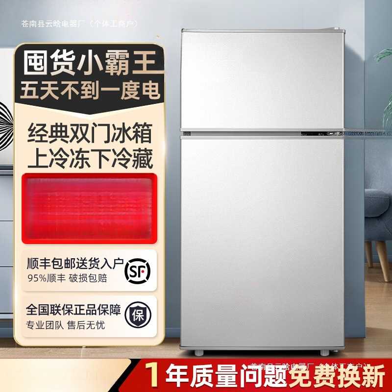 一级节能出租屋小冰箱家用小型出租房宿舍单人办公室迷你双门冰箱图片