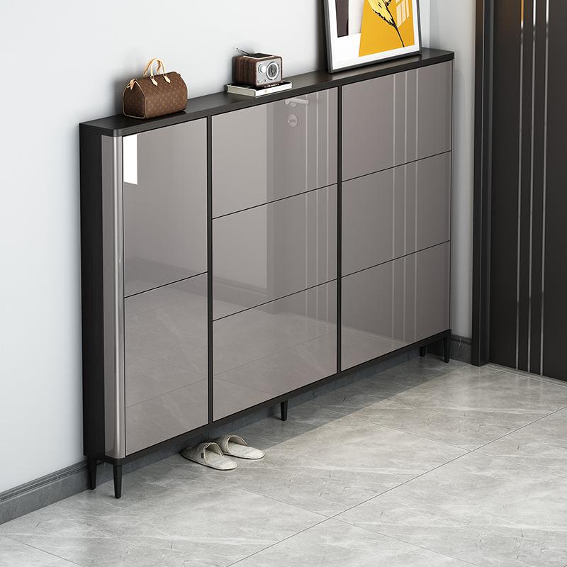 意式轻奢超薄窄鞋柜17cm家用门口简约现代翻斗式大容量门厅玄关柜