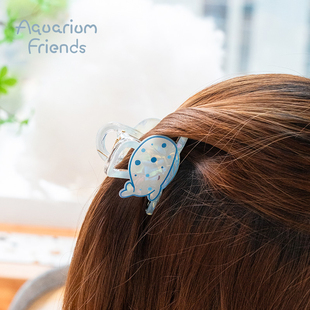 ip联名LIVHEART亚克力大号抓夹后脑勺盘发鲨鱼夹可爱卡通发夹发饰