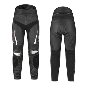 SBK摩托车机车皮裤赛车裤男士钛合金防摔服骑行裤子骑士装备PN-6