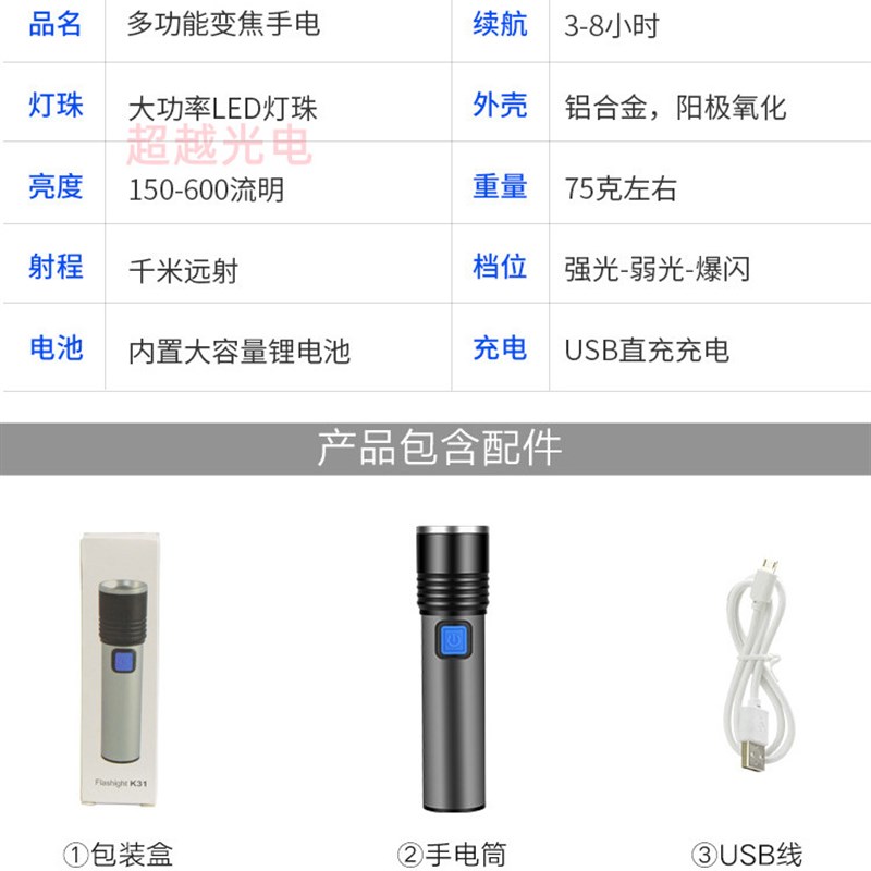 科研手电筒650 660 670 680 690 700 710 740 760 780 808nm3W12W