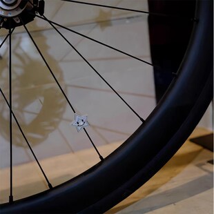 自行车夜骑灯反光贴轮胎小布灯儿童安全配件贴纸公路山地车小配饰