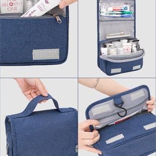 干湿分离洗漱包带挂钩男士女士盥洗化妆包旅行小号防水折叠收纳包
