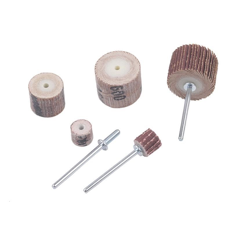 2.35mm柄百叶磨头抛光打磨轮活柄页轮小柄牙机雕刻机打磨头8-20mm