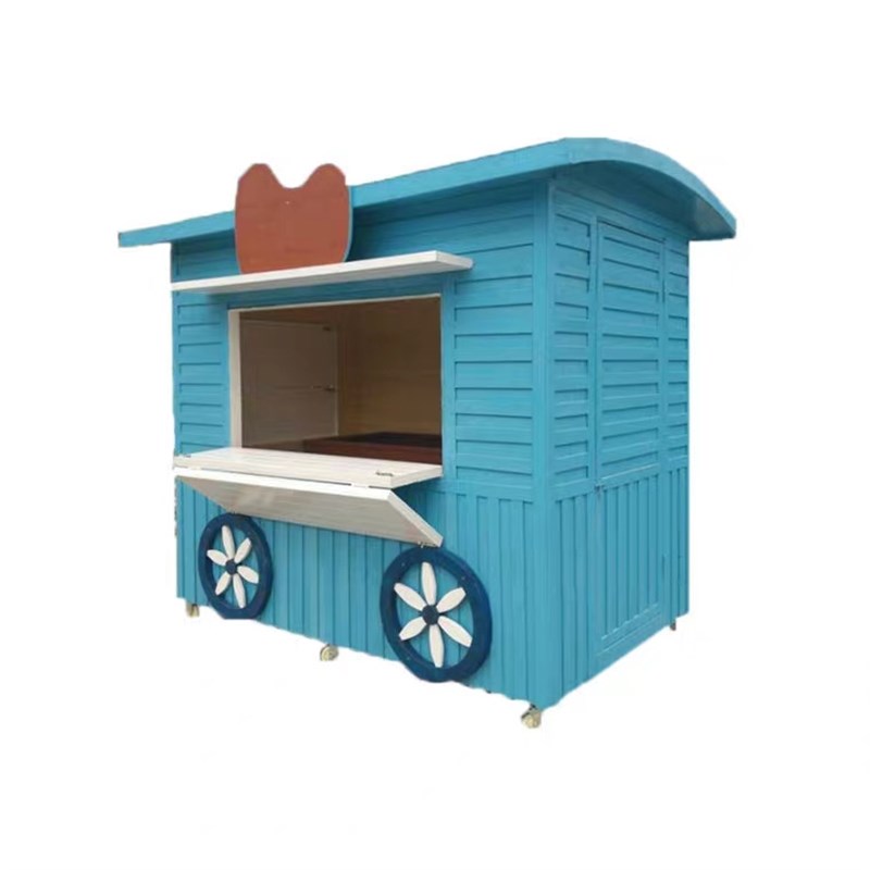 甘肃户外木屋移动售货亭景区小卖部售卖岗亭早餐亭幼儿园防腐木