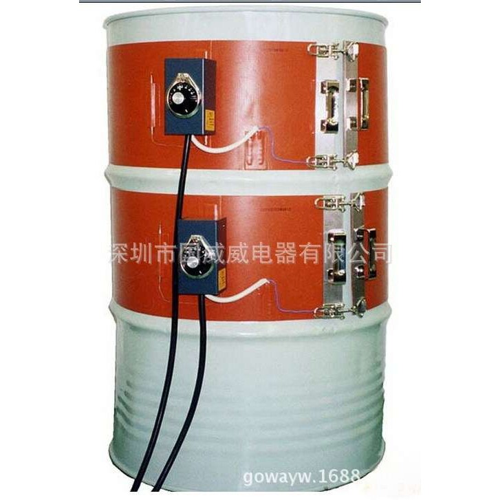 硅橡胶油桶加热带,油墨油脂化工桶加热器加热套