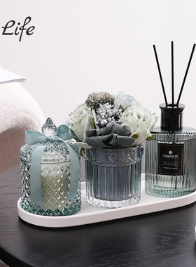 花艺香薰礼盒客厅装饰品乔迁开业生日礼物伴手礼结婚礼品套装