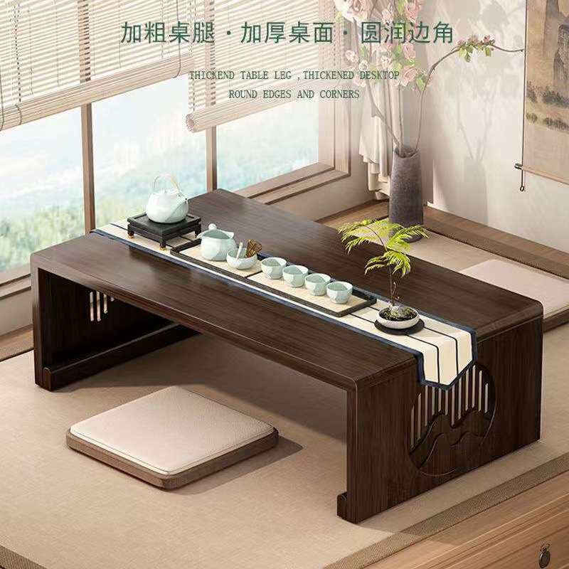 可折叠仿古飘窗小桌榻榻米茶桌茶台炕桌炕几中式矮桌子坐地小茶几