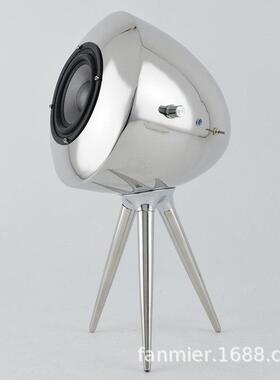 简约现代轻奢不锈钢艺术蓝牙音响音箱摆件样板间售楼处客厅装饰品