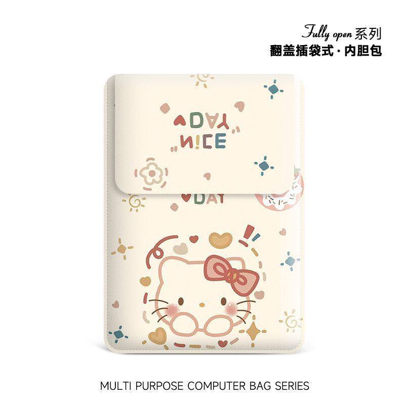 可爱卡通电脑内胆包14寸女生IPAD适用联想air苹果mac笔记本华为15.6寸保护套惠普小米平板ins收纳包