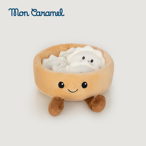 Mon Caramel可爱饺子毛绒卡通包书包挂饰云朵奶碗团团