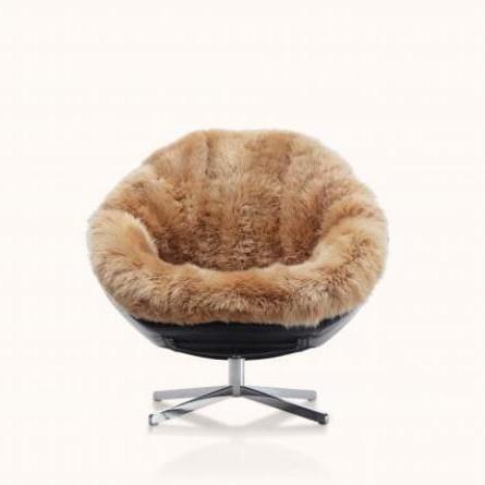 客厅可旋转设计师休闲椅单人别墅艺术懒人沙发椅熊掌意式极简沙发