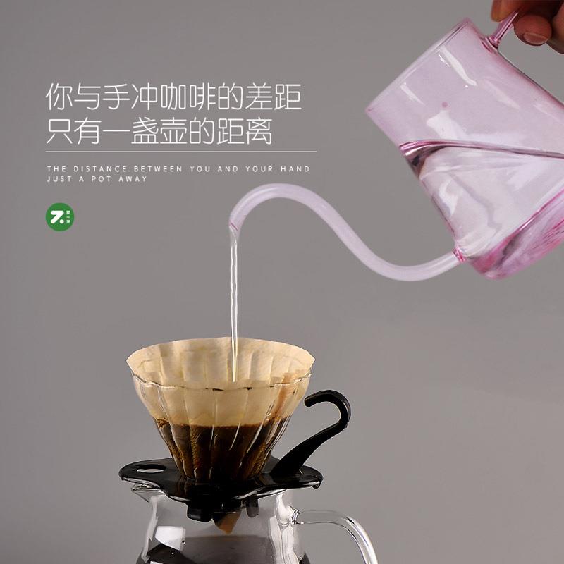 加厚玻璃手冲挂耳滴漏壶冲泡茶壶长嘴细口壶手冲咖啡壶