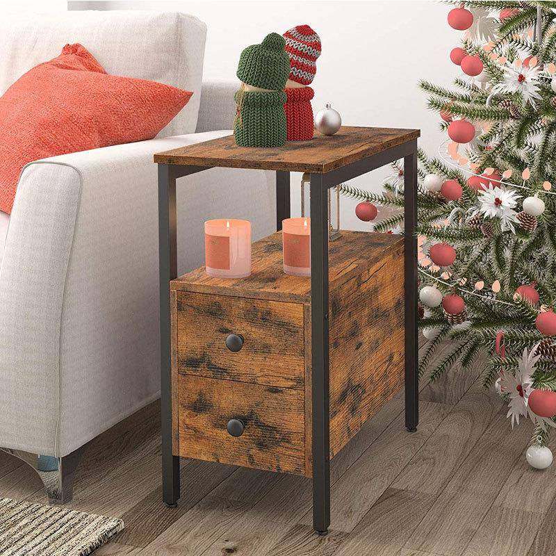 工业风钢木置物桌卧室客厅书桌家用省空间床边桌带抽屉定 制,3C数码配件,其它配件,淘宝优惠券,粉丝福利购,淘宝优惠卷