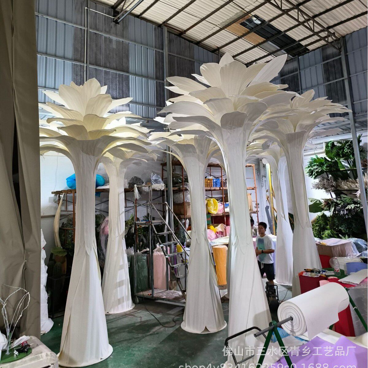 创意摆件摄影基地造景巨型植物 网红直播间装饰店铺橱窗陈列道具