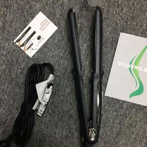 工厂虾皮LCD显示屏蒸汽直发器卷直两用蒸汽直发板