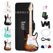 专业39寸电吉他三单ST型电吉他套装 学生成人摇滚杨木电吉他guitar