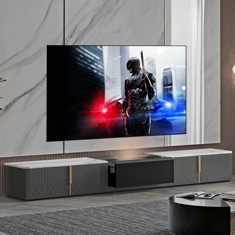 捷盛激光电视地柜电动智能伸缩托盘自动前后短焦投影仪机柜子