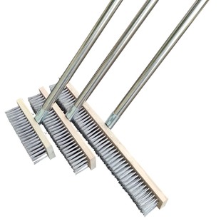 加长扫把带柄去青苔地面钢丝刷清洁不锈钢刷地板铁刷子刚长柄扫帚