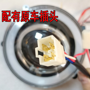 小牛N1S大灯LED激光透镜总成无损安装 原车插头65W75蜂窝APP玻璃罩