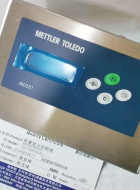 梅特勒-b托利多IND331控制器XK3141数字仪表4-20MA33P100000A0000