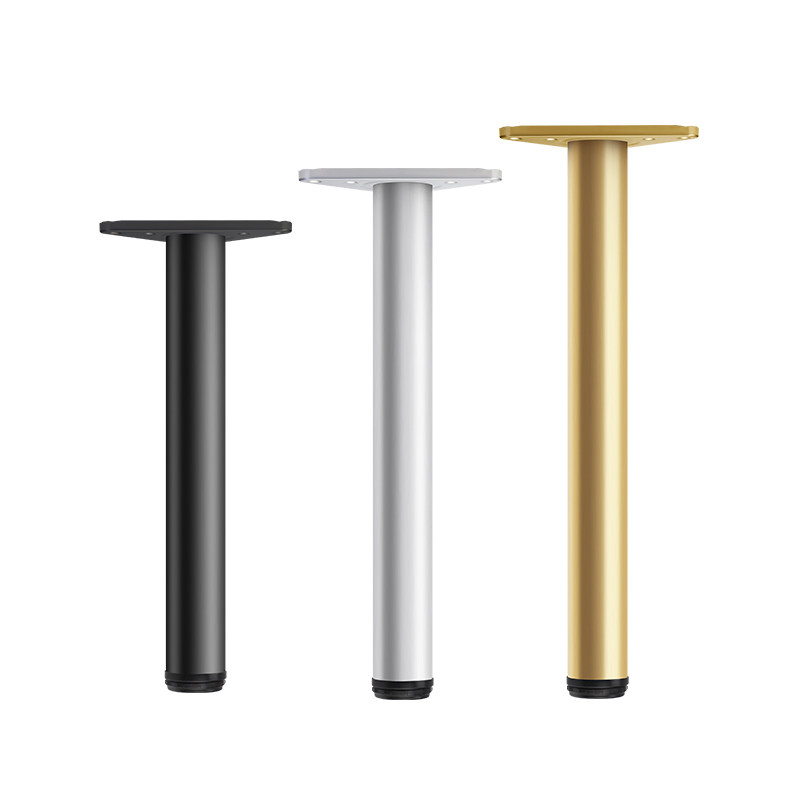 不锈钢桌腿支架可调节吧台脚支撑柱桌脚支撑脚金属桌子腿支柱定制