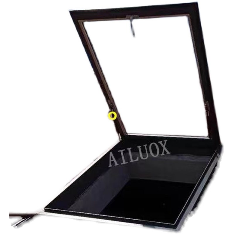 天台瓦片屋顶硫璃l瓦加厚阁楼窗户斜顶伸缩式一整套总成手动天窗