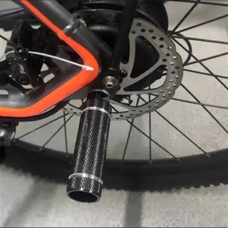 电动后轮助力车儿童放脚杆蹬脚柱后座垫脚F粗牙M14/M16改装脚踏9