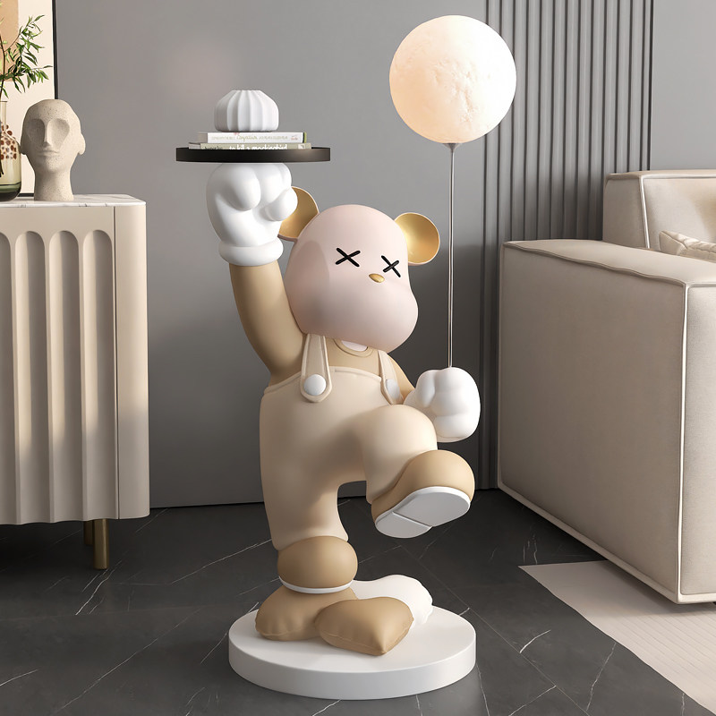 暴力熊大型落地摆件轻奢客厅电视柜沙发旁床头灯乔迁开业新年礼物,家居饰品,落地摆件,淘宝优惠券,粉丝福利购,淘宝优惠卷