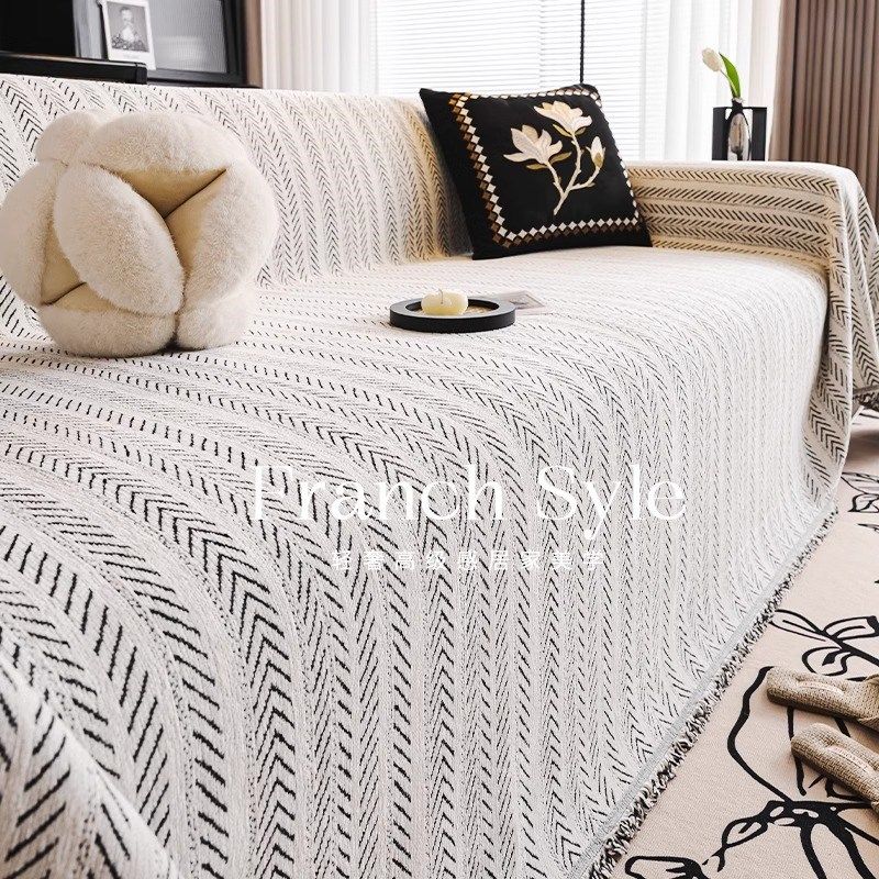 高级感沙发巾轻奢雪尼尔全盖布四季通用2025新款套罩防滑坐垫毯子
