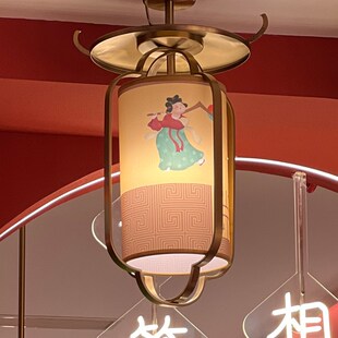 餐饮火锅店串串灯笼烧烤菜馆商用国潮风鸟笼网红定制吊灯具 新中式