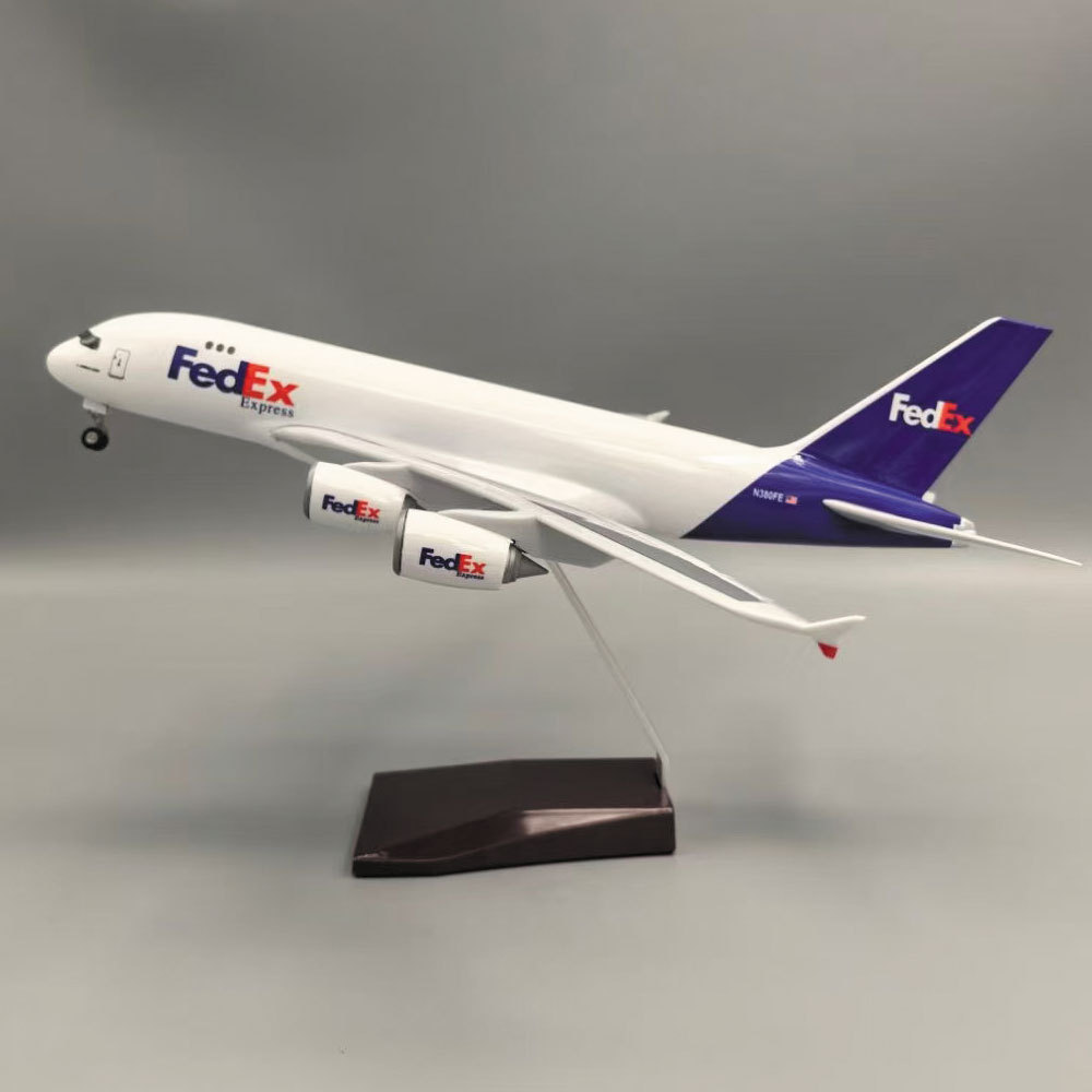 46CM 联邦A380货机 联邦货机A380货运飞机 Fedex飞机模型摆件