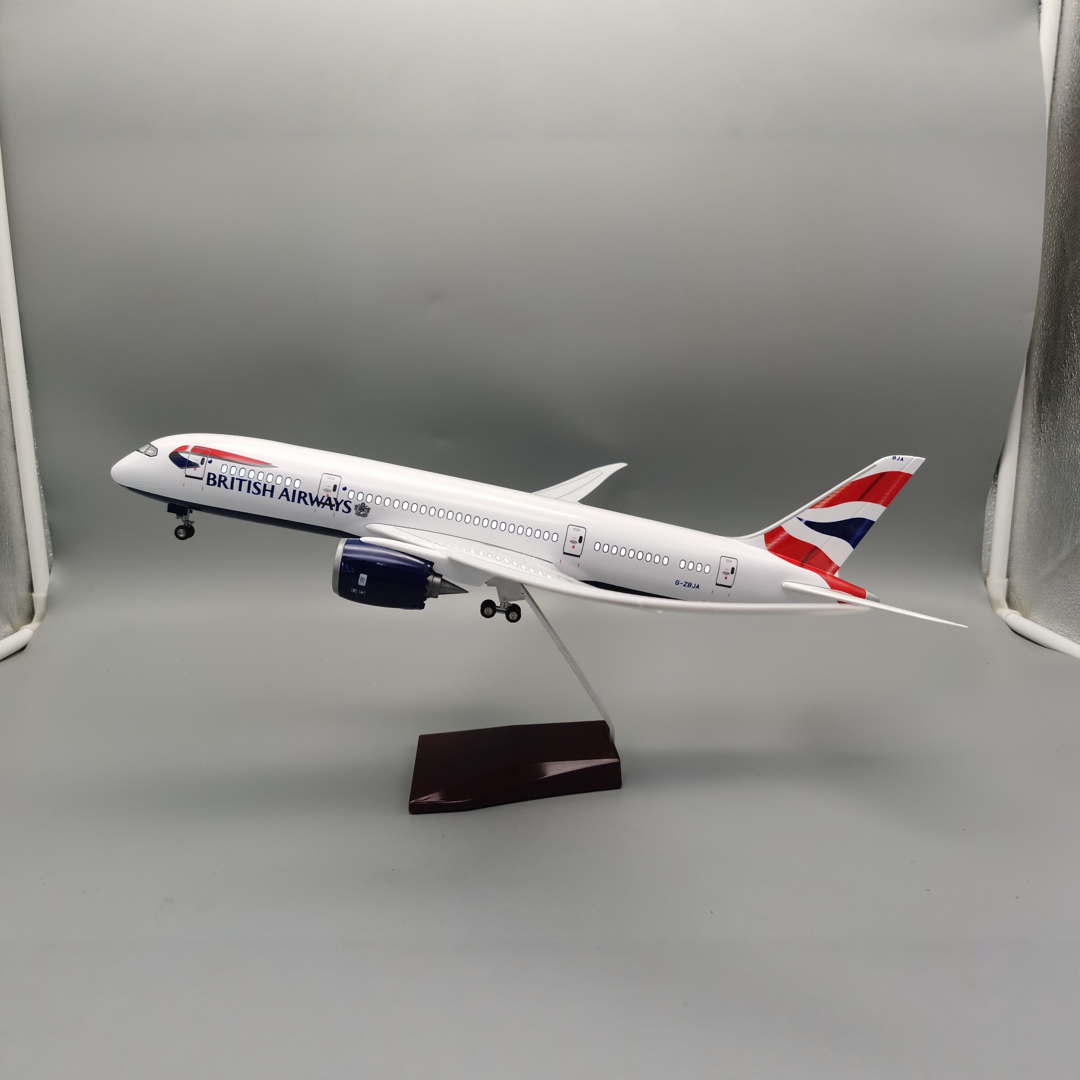 43cm英航波音787仿真飞机模型
