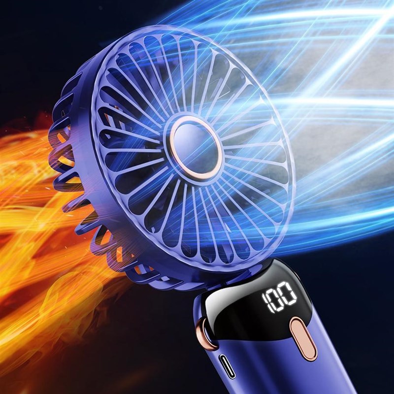 手持小风扇便携式随身迷你可折叠办公室桌上挂脖小电扇usb电风扇